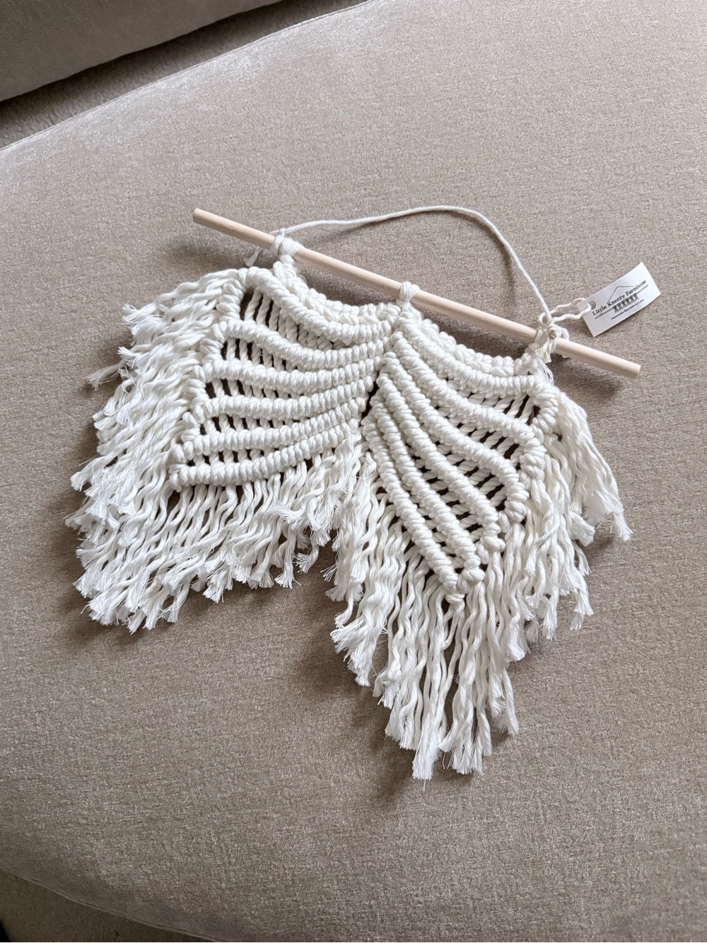 Handmade Macrame Angel Wings